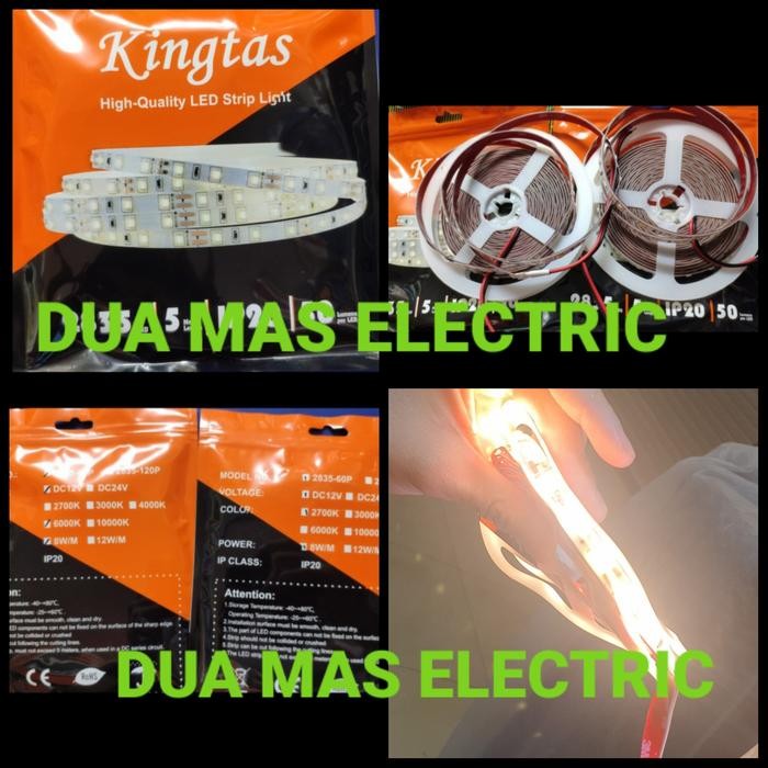Kingtas Strip Led 2835 60Led Led strip 12v DC 2700k 3000k 4000k 6000k