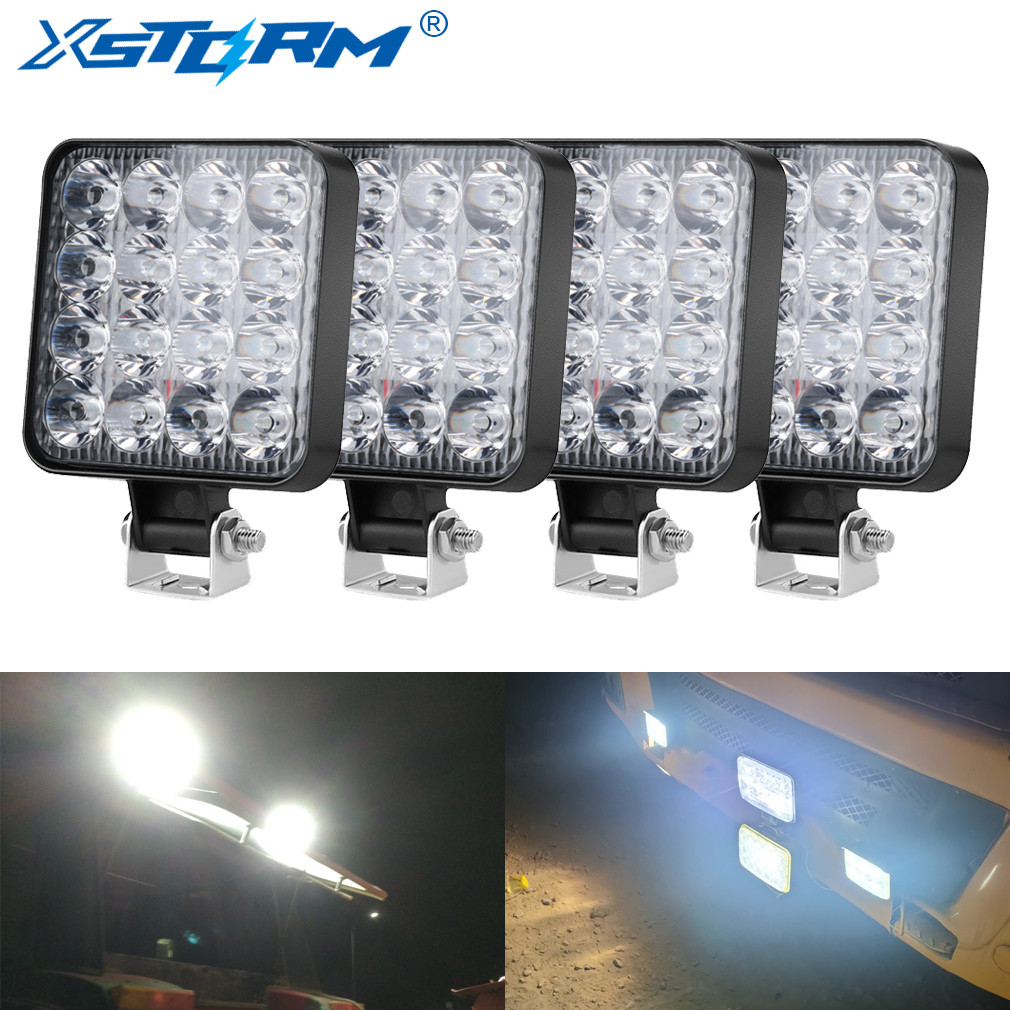 Lampu Kerja LED Lampu Lari Bar Offroad 4X4 Lampu Sorot 12V 24V untuk Mobil Truk Jeep Motor Traktor S