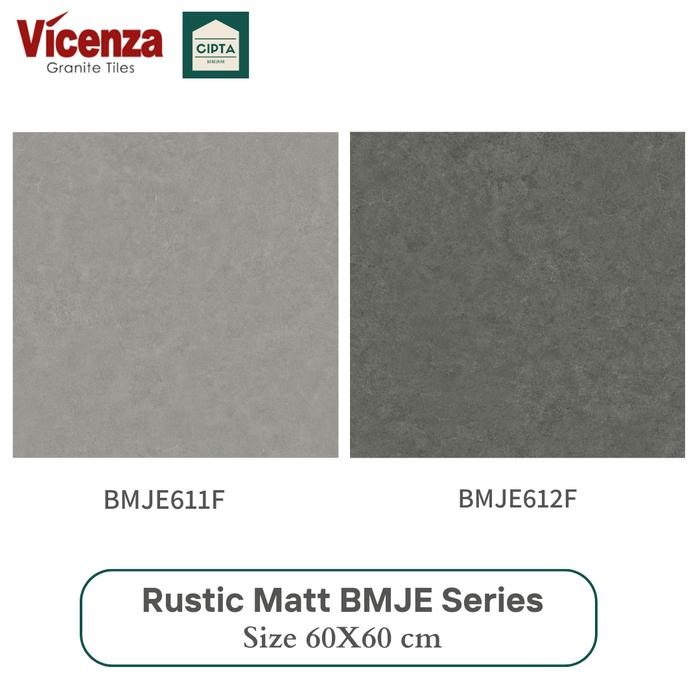 Granite Tile 60x60 Matt Kasar Vicenza Abu Lantai Dinding Teras BMJE