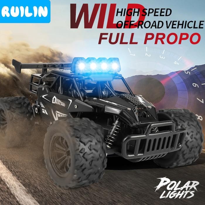 Ready JT RuiLin Mobil Remote Control Full Propo RC Mobil Offroad dengan Lampu LED Bodi Alloy