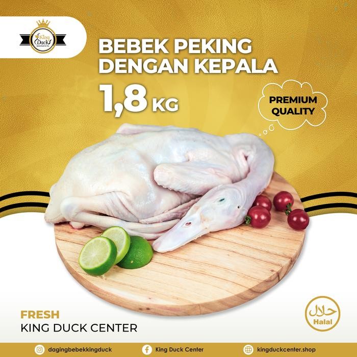 

DAGING BEBEK PEKING 1,8KG PAKAI KEPALA KAKI