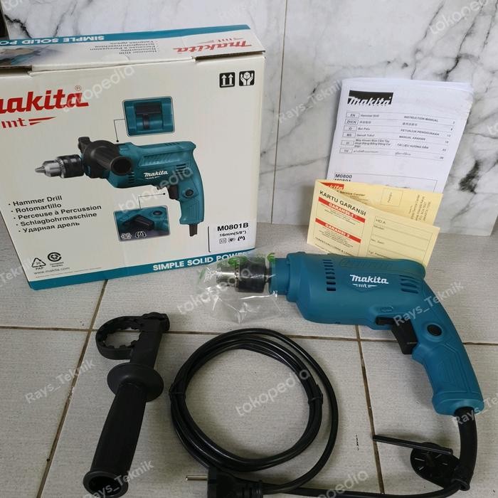 Makita M0801B Bor Listrik 13Mm Makita M 0801B Maktec Mt80B Bor Tangan