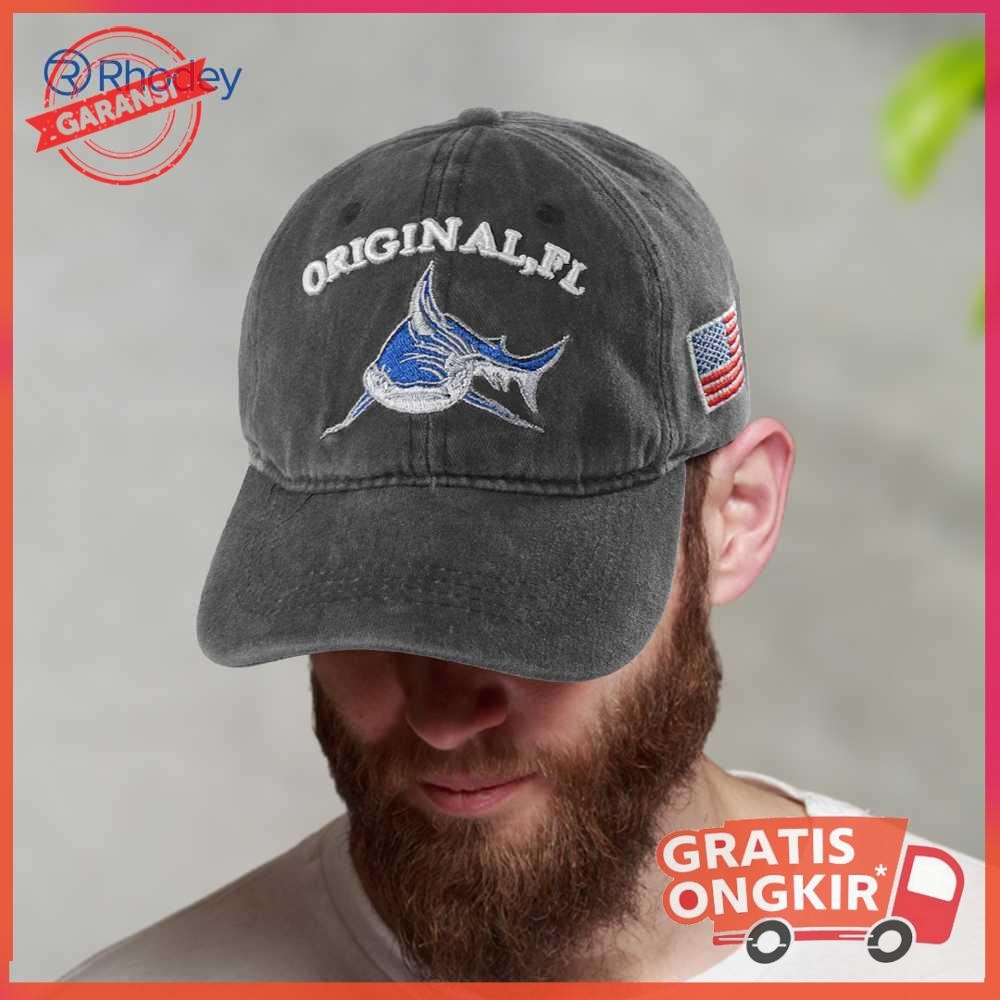 Topi Baseball Cap Model Shark Original FL Abu