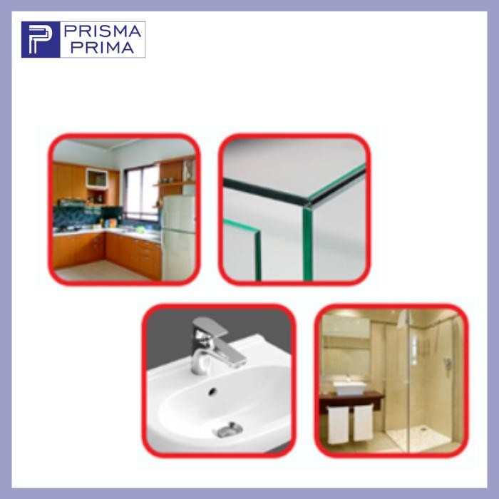 SILICONE SEALANT DEXTONE SANITARY ANTI JAMUR BOCOR LEM KACA