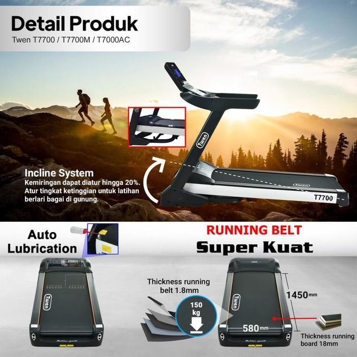 Twen T7700 T7700M T7000Ac / Treadmill Elektrik Daerah Tertentu
