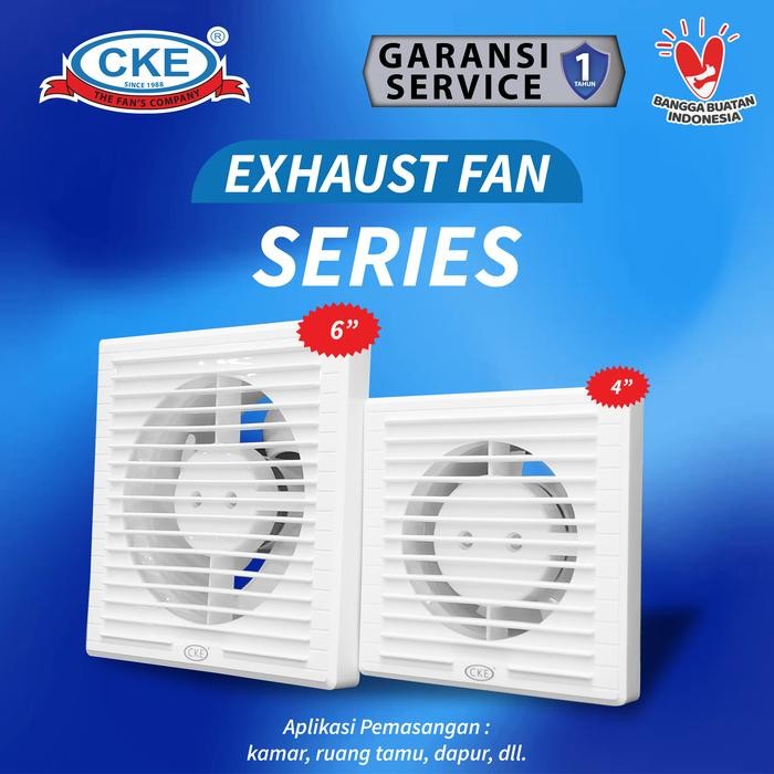 EXHAUST FAN MINI PENGHISAP UDARA 6 INCH KIPAS HEXOS DINDING TEMBOK