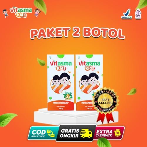 

VITASMA Paket 2 Botol Madu Vitasma Kids untuk Batuk Sesak Flu Pilek pada Anak 100ml - Syrup Honey