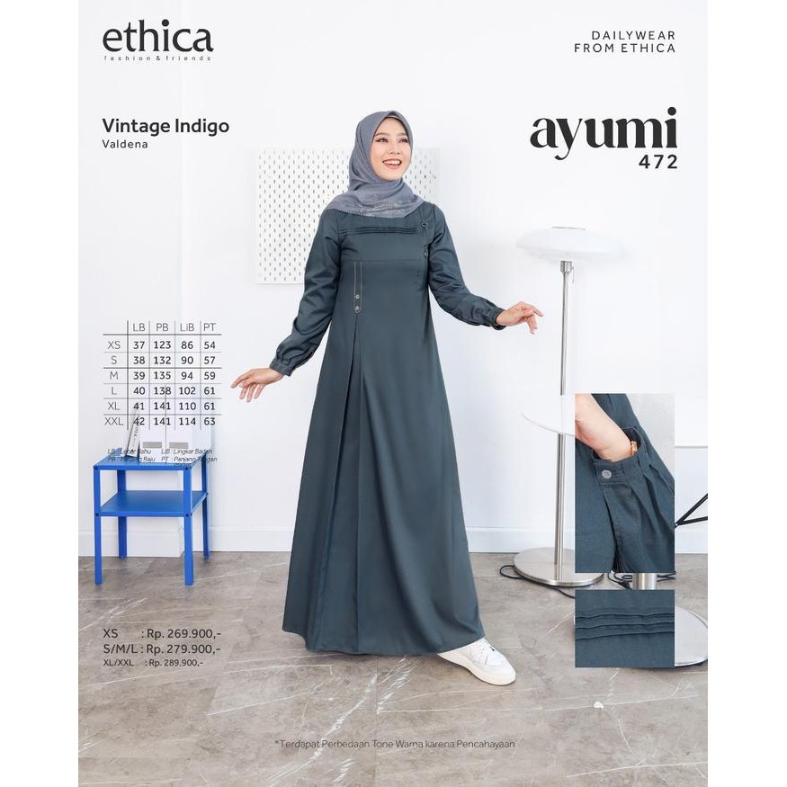 [SIAP KIRIM AYUMI 472, 492, 486, 482] GAMIS AYUMI ETHICA GAMIS ORI GAMIS REMAJA GAMIS POLOS GAMIS