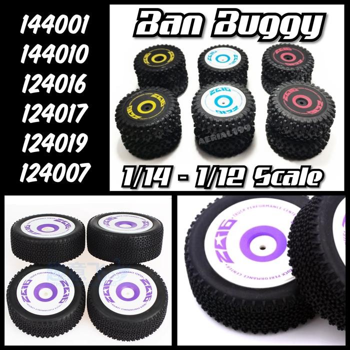 Stok Baru Ban buggy rally offroad RC 1/14 1/12 SCT WLTOYS LC racing MJX 124017 124019 124008 124007
