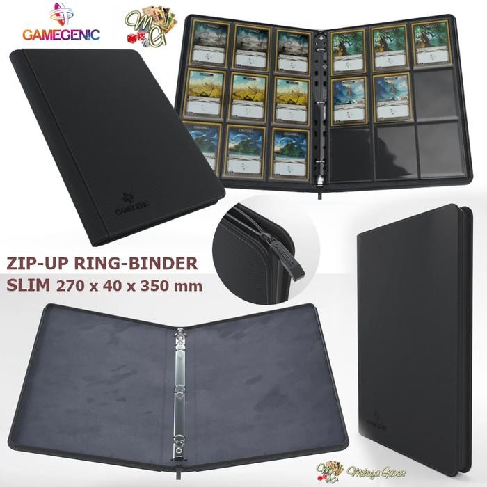 

GAMEGENIC ZIP-UP RING-BINDER SLIM ORDNER 3-RING A4 ZIPPER BINDER KODE 1097