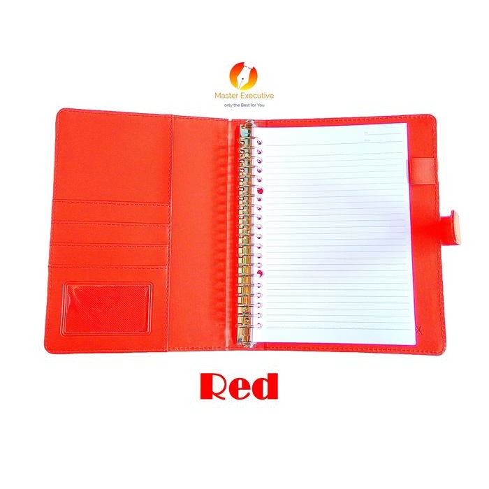 

ONIX RED / MERAH BINDER KULIT KANCING EXCLUSIVE 20 RING A5 CAMPUS KODE 882