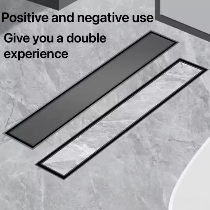 Smart Floor Drain Hitam Lubang Samping Panjang 2030406080100 Cm Floor Drain Hitam Model Panjang