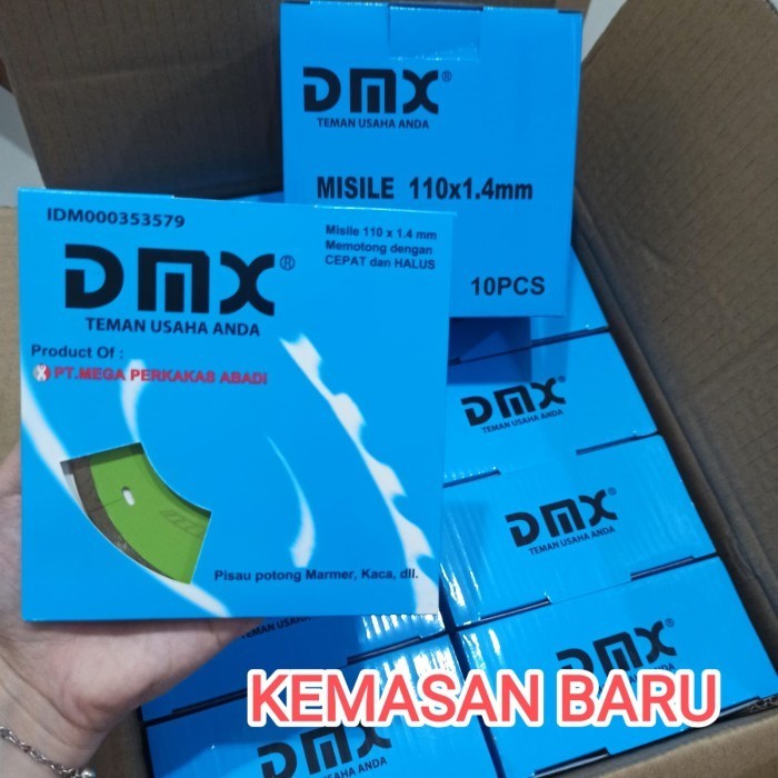 dmx misile / dmx batik / dmx turbo Mata Pisau Keramik Marmer Granit Diamond Wheel DMX 4" Ori