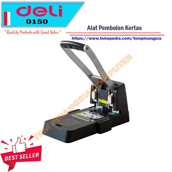 

Alat Pembolong Kertas 2 lubang Deli E0150 Heavy-duty Punch 150 sheets