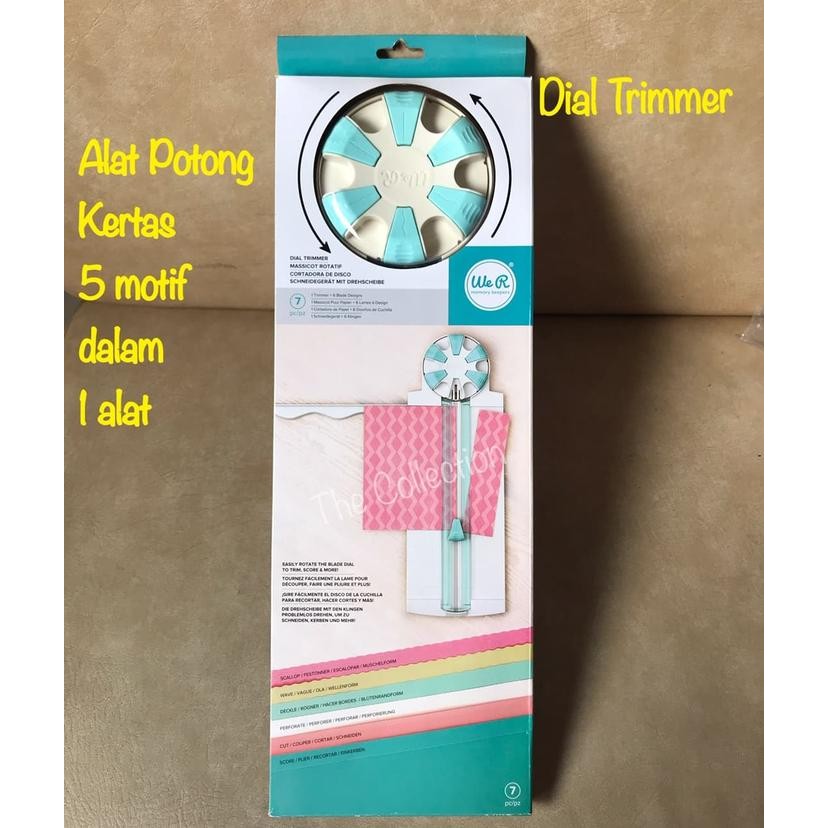 

CR72 Dial Trimer We R Memory 663160 Alat Potong Kertas 5 Motif Craft