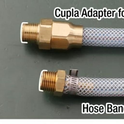 

Nitto kohki hose adaptor brass selang 1/2 inch (12 mm x 18mm) ke drat 1/2in (20mm) type BH120-4M