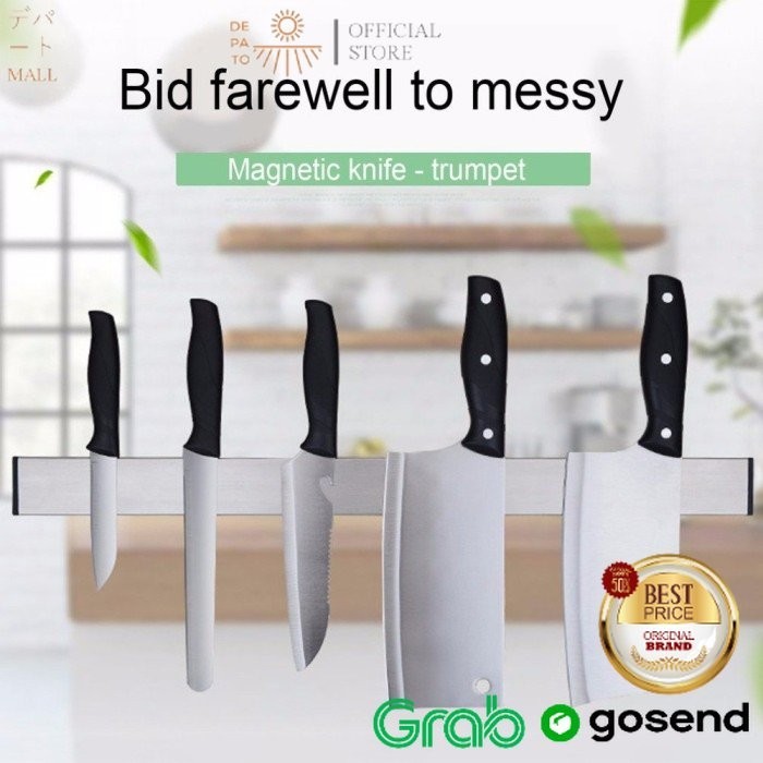 

Magnetic Knife Holder 3M Sticker Pemegang Pisau Magnet Tempel DP