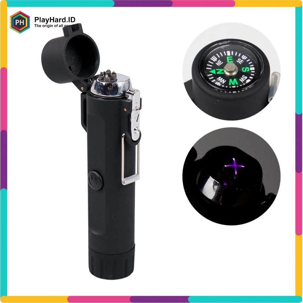 Korek Api Elektrik Plasma - Double Arc + Senter LED