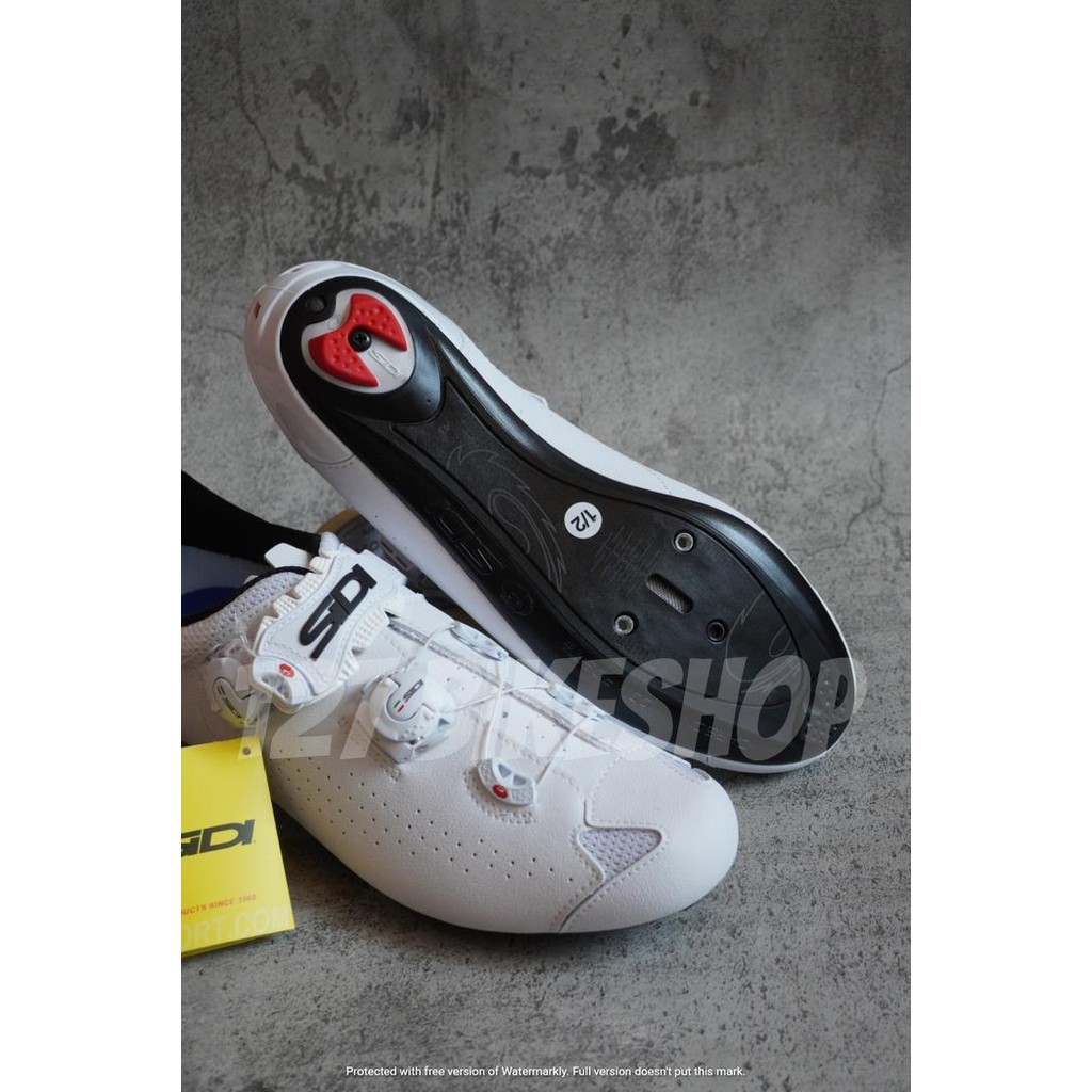 New Sidi Genius 10 White Shoes Sepatu Sepeda Cleat Road Bike Original