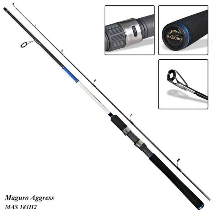 Joran Maguro Aggress 183 Cm 8-20Lbs Ring Fuji Rod Galatama Patin