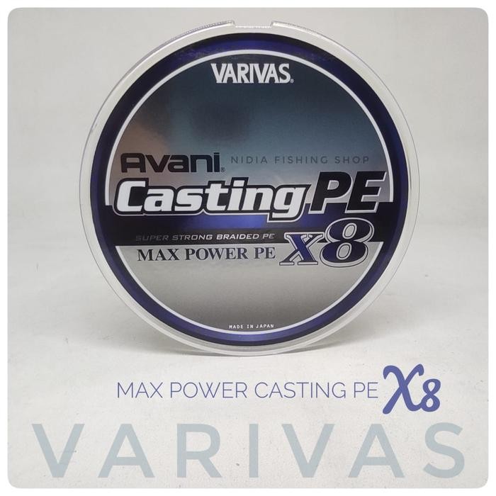 Senar Pancing Pe Varivas Avani Casting Pe Max Power X8