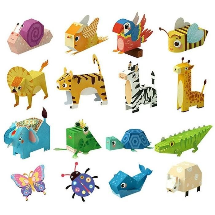 Terlaris 3D Model Diy Paper Origami Craft Kit / Kerajinan Origami Ongkir Termurah