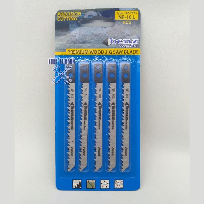 PREMIUM Mata Gergaji Jig Saw Jigsaw Blade kayu No.10 Long panjang Benz