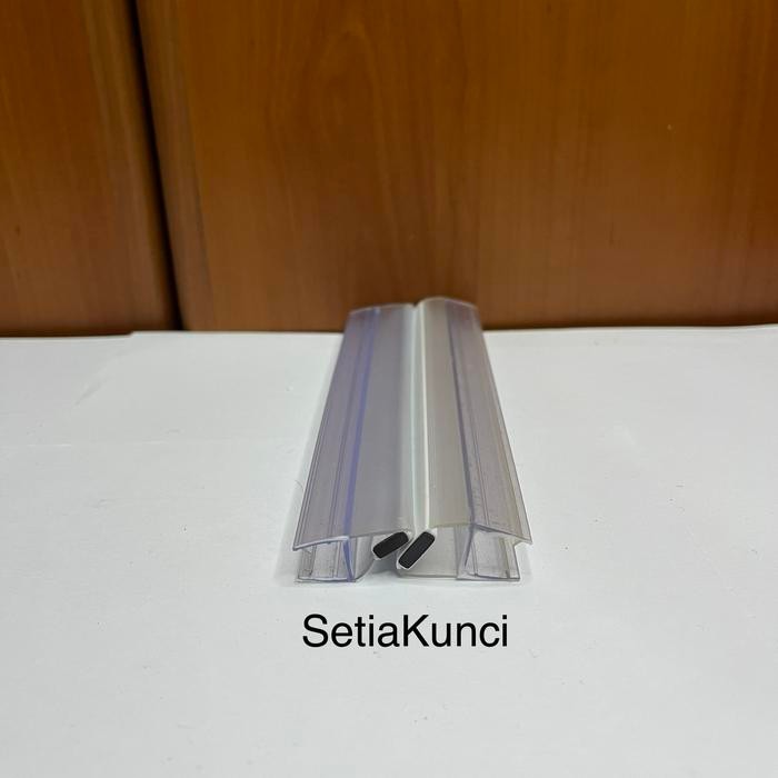 PREMIUM Magnetic Glass Clip Seal Pintu Kaca Sliding Klip Seal Magnet Shower