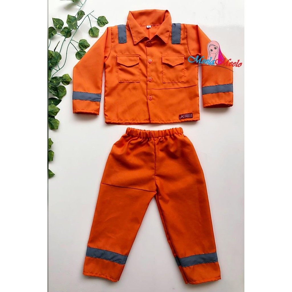 PREMIUM Baju Anak Kostum Wearpack PLN Kostum Photoshoot Baby Baju Profesi