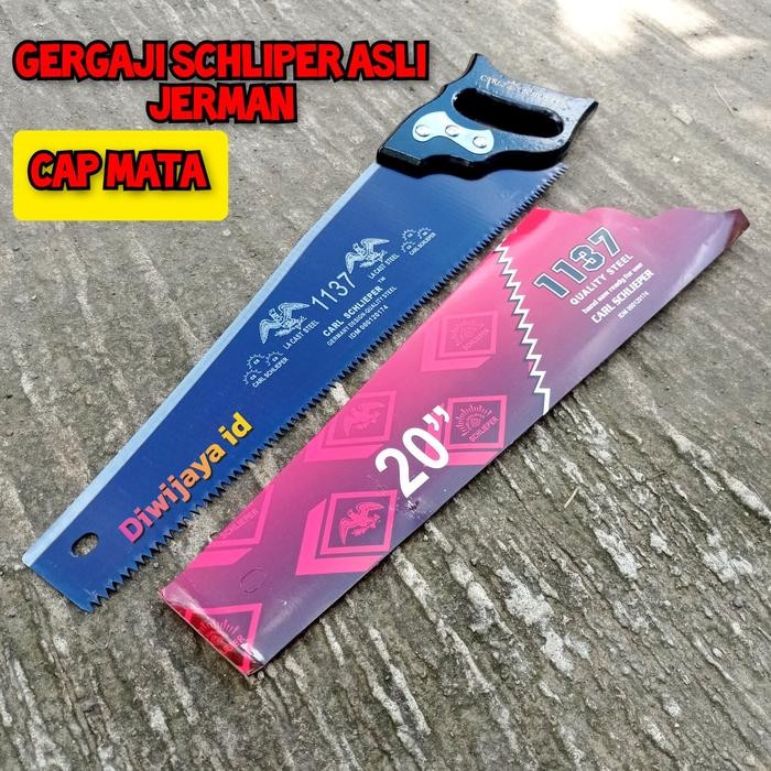 PREMIUM Gergaji Carl Schlieper Cap MATA 20 Inch Super Tajam Pemotong Kayu