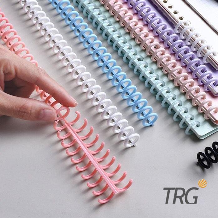 

TRG - DIY Spiral Ring Binder Loose Leaf 30 Holes Pastel A5 A4 B5