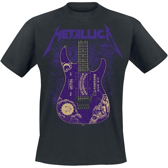 Kaos Logo Band Metallica Ouija Ungu