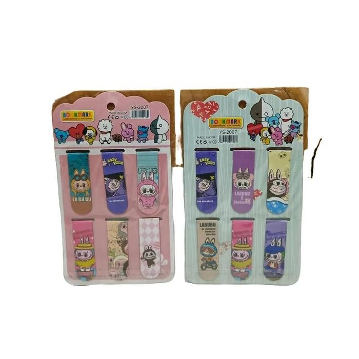 

6pc pems buku magnet/magnetic bookmark/po it magnet
