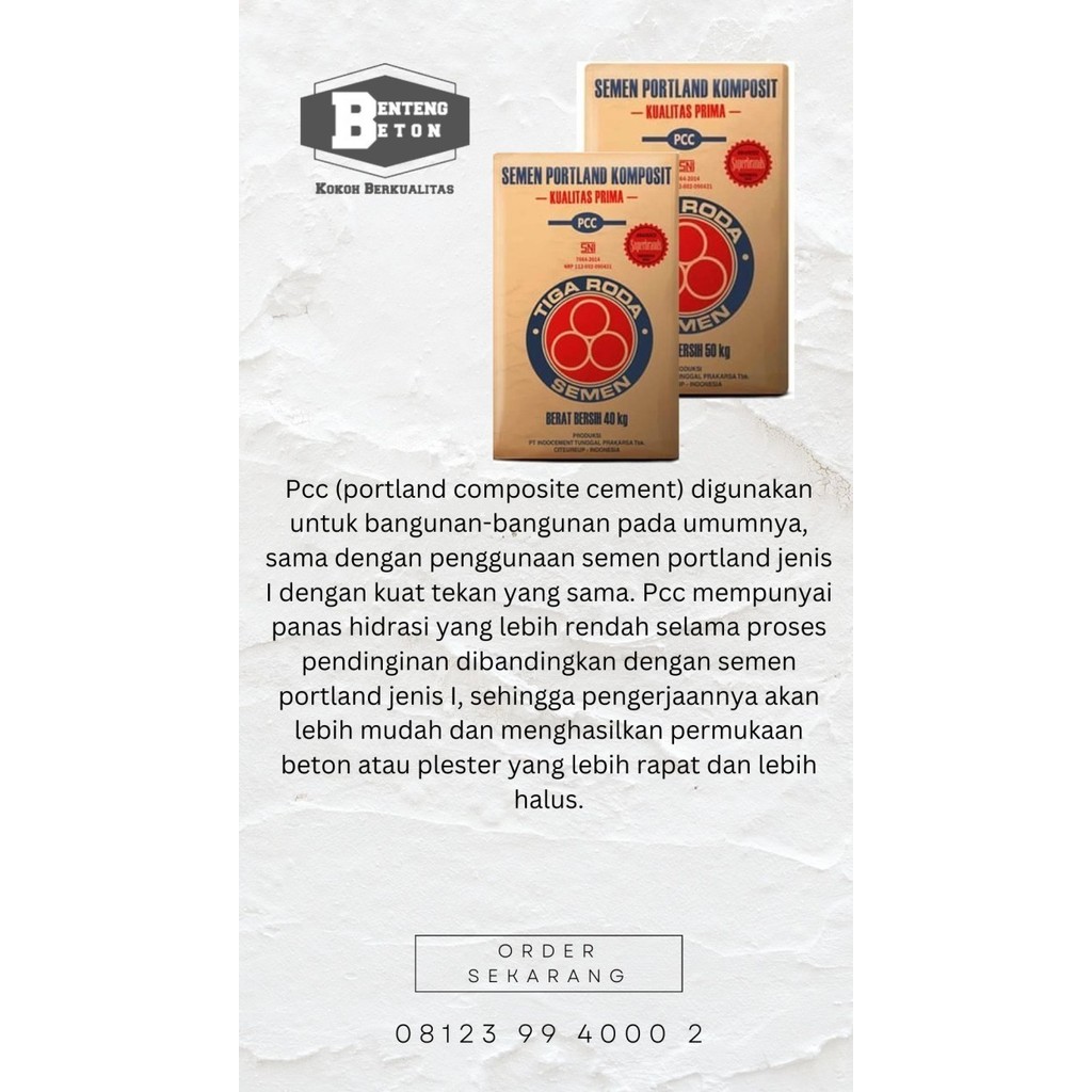 Executive Semen 3 roda 40 kg 1 do + Pulau Jawa