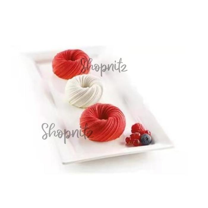 

Cetakan Silicone Silikon Mini Entremet Intreccio Loyang Puding Cake Gratis Ongkir