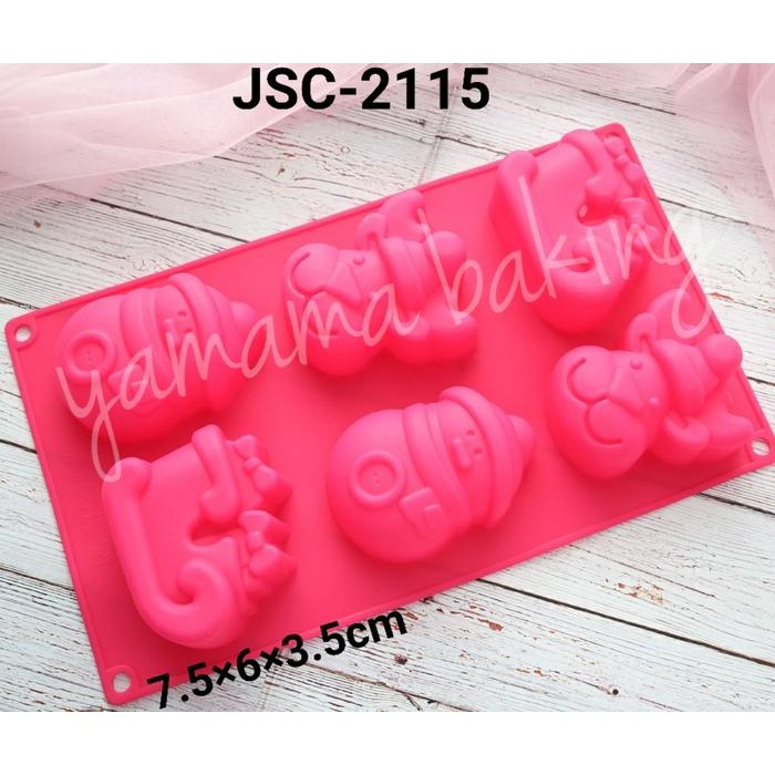 

Jsc-2115 Cetakan Silikon Coklat Puding Natal Christmas Rudolph Santa Gratis Ongkir