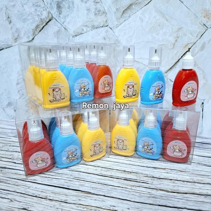 

Remon_ja isi 12 pcs tipe ex cairan penapus tinta tip ek warna warni untuk ationery
