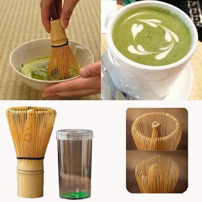 

Bamboo Whisk / Kuas Matcha Bambu / Bambu Pengaduk Bubuk Matcha Green Tea Powder Chasen Tool