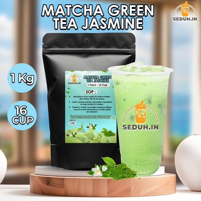 

MATCHA GREEN TEA JASMINE 1 KG / BUBUK MINUMAN PREMIUM PREMIX