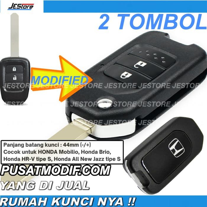 CASING KUNCI MODIF 2BTN HONDA BRV MOBILIO BRIO JAZZ HONDA KUNCI LIPAT