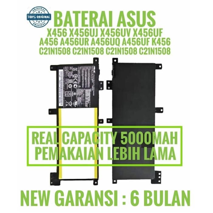 Baterai Original Untuk Asus A456U A456Ur A456Uq A456Uf A456Uv A456 Cn21N1508 Laptop