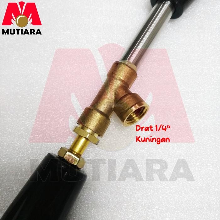 SPRAY GUN SPRAYER KUNINGAN STIK SANCHIN PANJANG 90 CM CORONG HITAM