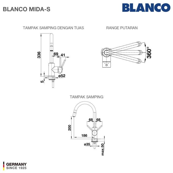 KITCHEN SINK BAK CUCI PIRING GRANIT 2 LUBANG BLANCO SILGRANIT NAYA 8 - PAKET KITCHEN SINK DAN KERAN