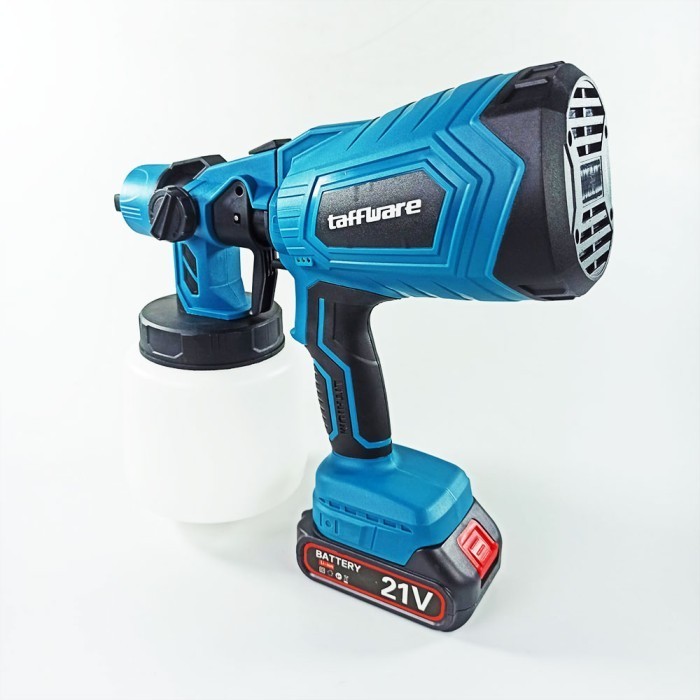 SPRAY GUN ELECTRIC AIRBRUSH CORDLESS 1000ML 1500MAH 200W TTK7 TAFFWARE