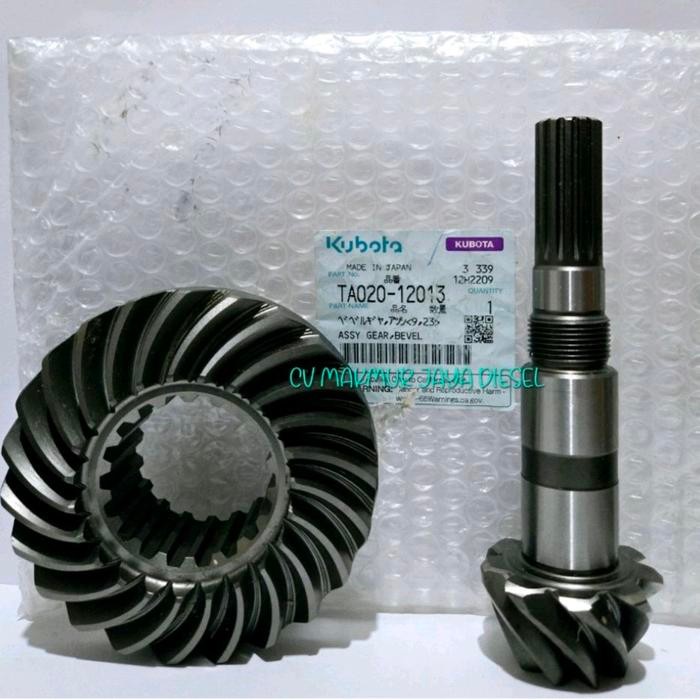 Assy Gear Bevel Depan L3608 Ta020-12013 Kubota Genuine