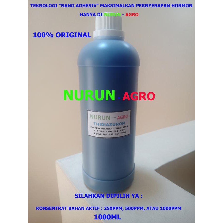 Hormon zpt Thidiazuron TDZ Murni perbanyak tunas dan malai 1000ml Kode 923