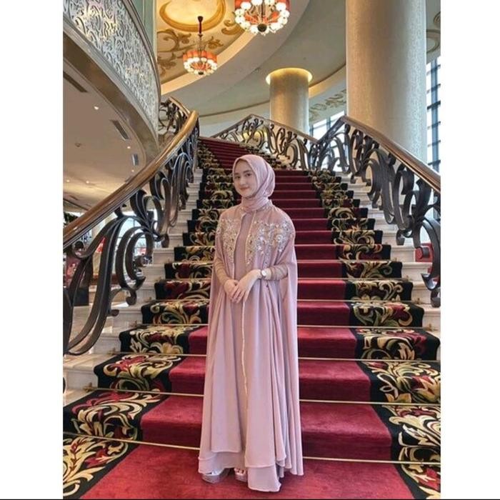 Zakiah Kaftan Free Manset Gamis