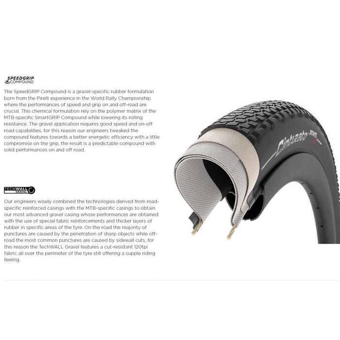 PIRELLI Cinturato Gravel H Classic Hard Terrain - Ban Luar Sepeda