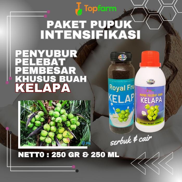 Pupuk Pohon Kelapa / Pupuk Kelapa Berbuah Lebat / Pupuk Serbuk Penyubur Tanaman Kelapa / POC Pelebat