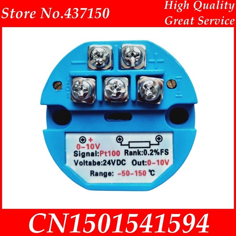 IMPORT 0-10V OUTPUT RTD PT100 TEMPERATURE TRANSMITTER PT100 TEMPERATURE SENSOR MODULE TEMPERATURE